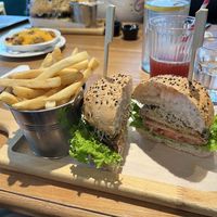 Mock Pork burger  at Green Vege Cafe in Shanghai