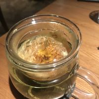 Lotus tea at Green Vege Cafe in Shanghai