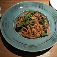 Cauliflower, olive oil & basl spaghetti at Green Vege Cafe in Shanghai