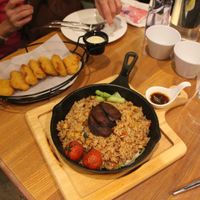 Our dinner at Green Vege Cafe in Shanghai