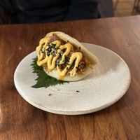 Bao bun  at UMAMI Plantbased in Barcelona