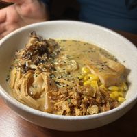 Miso ramen  at UMAMI Plantbased in Barcelona