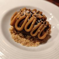 Chocolate ganache at UMAMI Plantbased in Barcelona