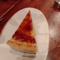 Cheese cake at UMAMI Plantbased in Barcelona