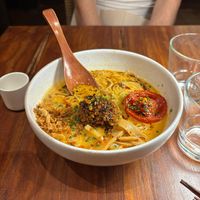 Ramen picant at UMAMI Plantbased in Barcelona