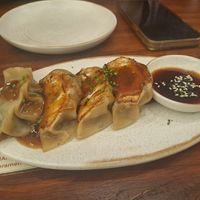 Gyozas setas at UMAMI Plantbased in Barcelona