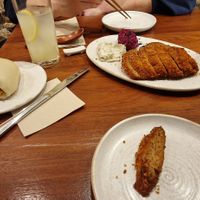 Jackfruit bao and seitan tempeh at UMAMI Plantbased in Barcelona