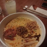 Tantanmen ramen - spicy 🔥 but delicious at UMAMI Plantbased in Barcelona