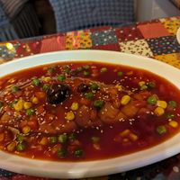 Sweet and sour fish at Su Ren - Veg Inn in Shanghai