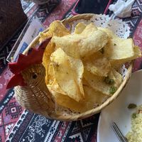 The potato was like crisps   at Su Ren - Veg Inn in Shanghai