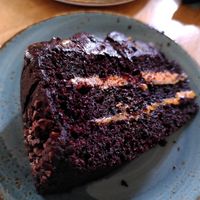 Chocolate orange cake (March 2024) at The Hancock Café in Newcastle Upon Tyne