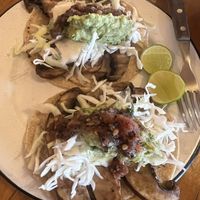 Portabella mushroom tacos  at La Calaca Tacos y Cerveza in San Carlos