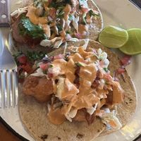 Fried cauliflower tacos  at La Calaca Tacos y Cerveza in San Carlos