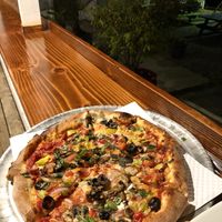 Vegan pizza  at Zola's Pizzeria in Brookings