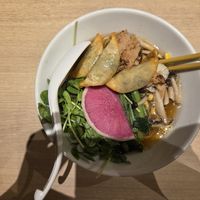 shoyu ramen special (included gyoza, which shoyu ramen did not have) at NRT - T's Tantan - T2 in Narita
