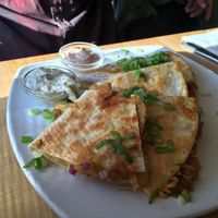 pierogi quesodilla at Great Sage in Clarksville