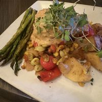Half crab cake platter  at Great Sage in Clarksville