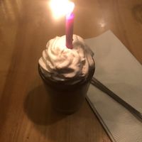 Birthday vegan caramel pudding cup at Great Sage in Clarksville