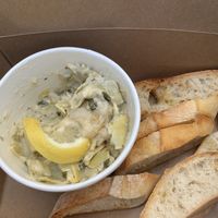 Artichoke and spinach dip  at Great Sage in Clarksville