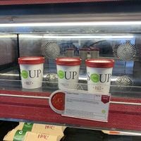 Tomato soup (VG & GF)   at Pret A Manger in Brighton