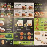 Menu as per May 2025  at Veganland in Alsdorf