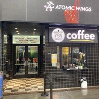 Front entrance to pickup your food--it is very easy to miss the entrance at Double Zero - Cloud Kitchen in New York City