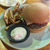 Hamburguesas con medallón de lentejas y portobellos at Burger Evolution in Buenos Aires