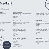 Speisekarte  at Brød & Smør in Sylt