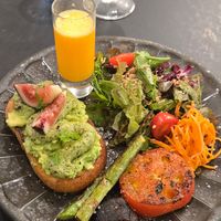 Vegan plate at Maze in Osaka
