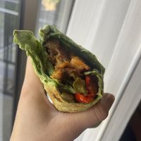 Vegan breakfast burrito 9 May 2025  at 18 Grams Coffee Roasters in Sacramento