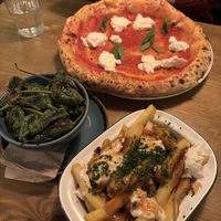 Pizza, Padron peppers and Poutine  at The Oxford Blue in Oxford