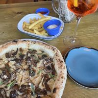 Forager pizza & fries  at The Oxford Blue in Oxford