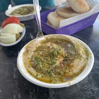 What a portion!! Way good!!  at Uzi Hummus Ful in Netanya