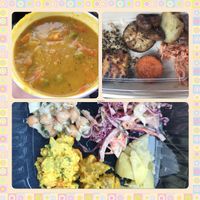 hot/cold bar at Roots Market in Clarksville