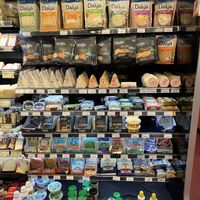 Epic vegan cheese selection  at Roots Market in Clarksville