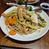 Vegan fried noodles at AOBABA Himeji in Himeji