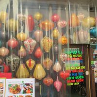 Lantern collection covering most of front of restaurant at AOBABA Himeji in Himeji