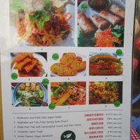 Vegan menu on signboard outside at AOBABA Himeji in Himeji