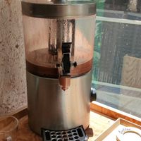 Hot vegan chocolat at Rrraw Cacao Factory in Paris