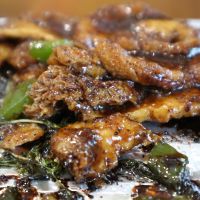 Mushroom teriyaki- looks like meat! at Yun Lai Ji in Shanghai