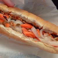 Great portion for this vegan banh mi at Bánh Mì in Reykjavik