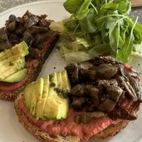 Vegan toast  at Six Letter Coffee Co. in Budapest