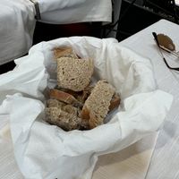 Home baked bread  at Il Lughino in Milan