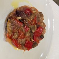 Caponata grilled veggies at Il Lughino in Milan