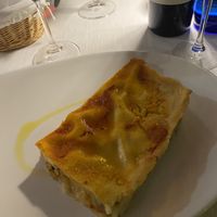 Cauliflower lasagna  at Il Lughino in Milan