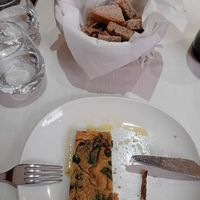 Half the seasonal fritter  at Il Lughino in Milan