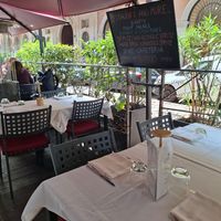 Outside at Il Lughino in Milan