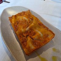 Lasagna bolognese at Il Lughino in Milan