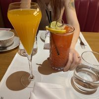 Mimosa and a mocktail  at The Fitzwilliam Hotel Belfast in Belfast
