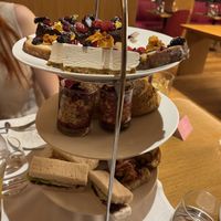 Vegan afternoon tea sweets and sandwiches   at The Fitzwilliam Hotel Belfast in Belfast
